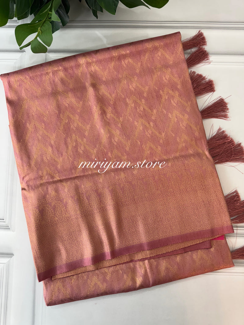 Banarasi soft silk saree MKSS1457 DuskyPeach