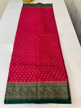 Banarasi viscose Georgette saree MKGS611 - Pink to Green