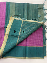 Semi silk saree with zari weaving  MSG6161