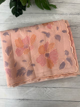 Soft Kota saree with prints and embroidery MSH154- Peach