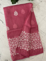 Soft kota checks saree with embroidery - MS7676