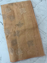 Tissue Silk applique work saree MSH120 Peach