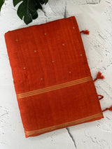 Tussar mix soft silk saree with Retta pettu borders - MST988