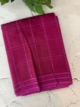 Soft organza saree with thread checks and sequence work MOS867(8)