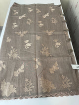 Silky kota embroidery saree  MSK890 DuskyBrown