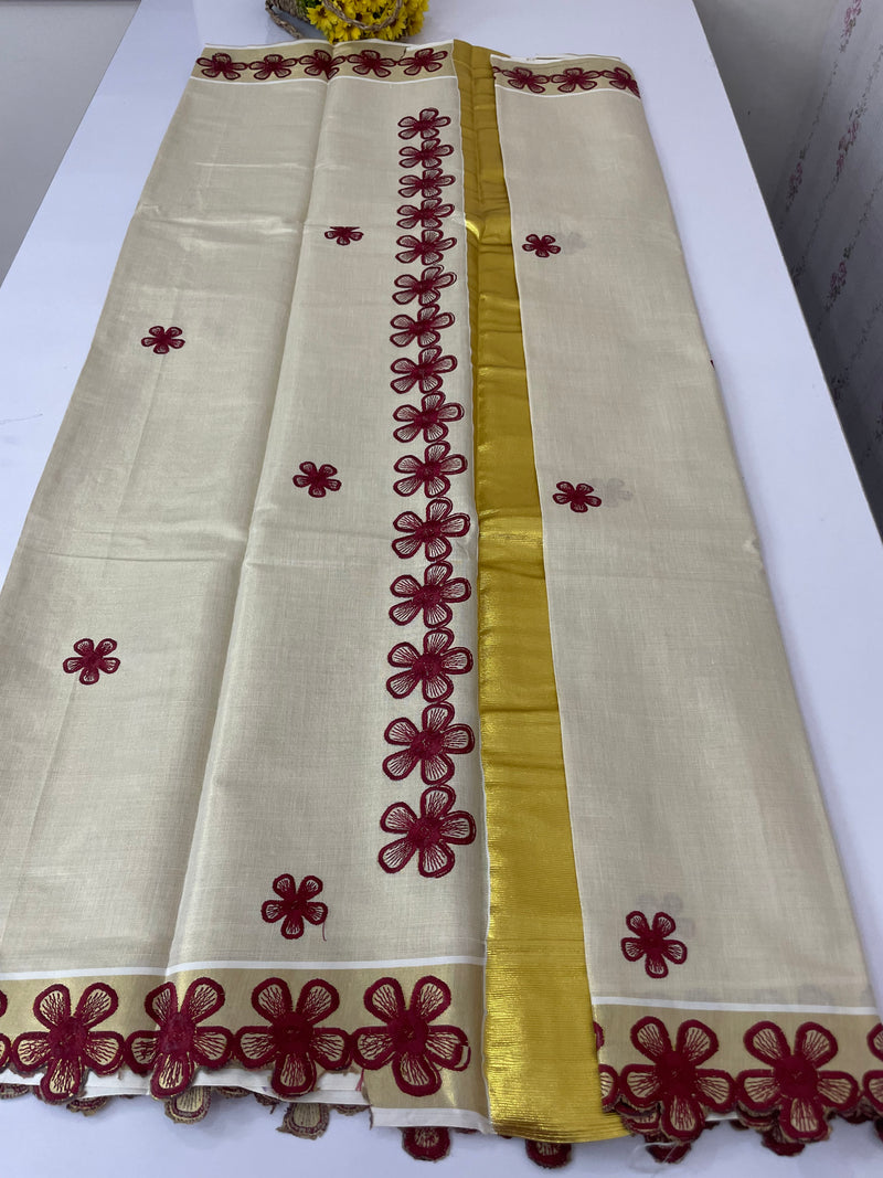 Kerala tissue saree- Gold