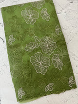 Soft Organza saree with silver zari & thread work - MSH910 Green