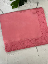 Cutwork Semi silk saree MTSS695 PeachyPink