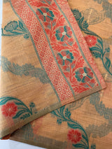 Jamdani silk Cotton Saree with thread work  MSJ790