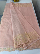 Soft kota silk saree with applique work MS85432