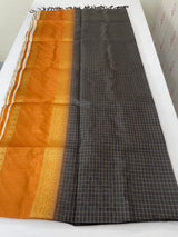 Semi silk saree with contrast borders MSS433