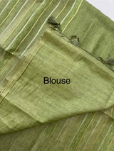 Multi color Semi soft silk saree with borders MSS590