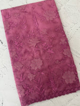Soft organza saree with applique and thread work - MSH956 (2) Magenta