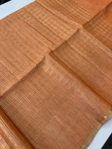 Tussar mix Semi silk saree with small zari weaving MSS8925