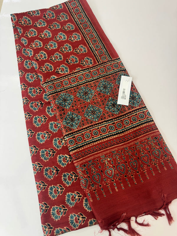 Printed soft crepe silk sarees MS5432
