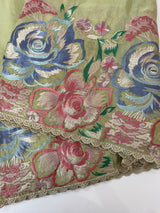 Tissue Georgette - Organza saree with 3d embriodery MS16307