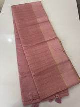Semi silk saree with zari weaving  MSG6161 DustyPink