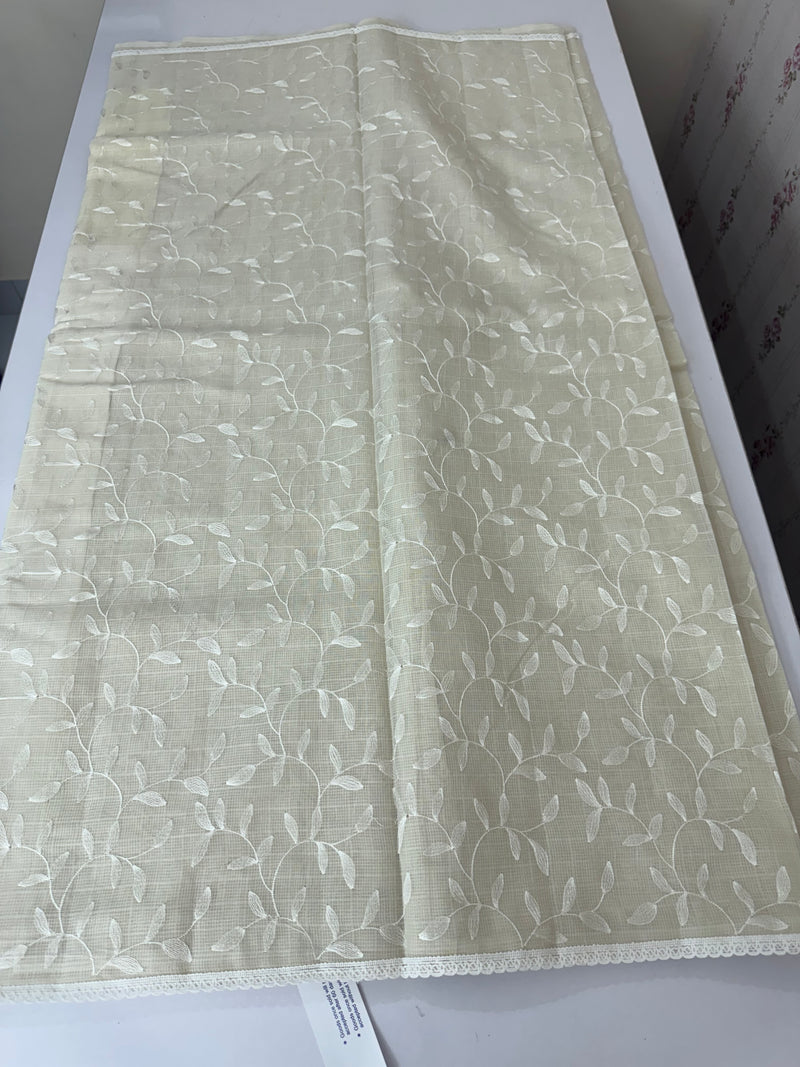 Kota embriodery saree MS1455 Pastel Beige