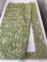 Glass organza saree with thread work- MOS351