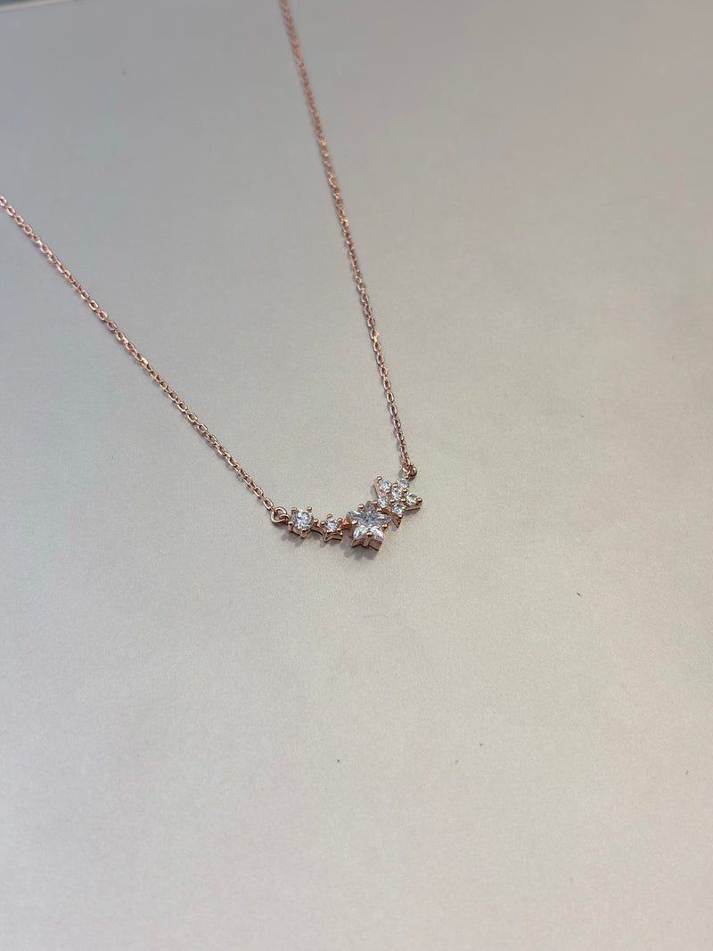 Elara 92.5 RoseGold Necklace EL263