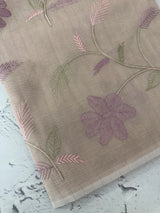 Netkota embriodery saree MS1496 Dusty PastelMauve