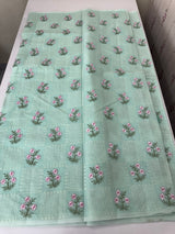 Netkota embriodery saree MS1496 Pastel AquaBlue