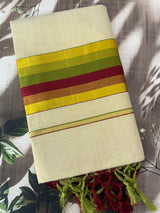 Kerala Golden tissue saree