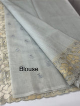 Soft kota silk saree with applique work MS85432