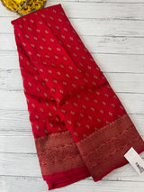 Semi Banarasi Georgette saree MKGS ChilliRed