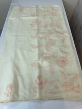 Mul chanderi applique work saree  MSH931 - Offwhite to Peach