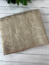 Tissue Silk applique work saree MSH133 Design 3- CloudGrey