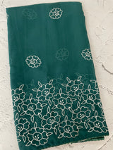Georgette saree with embroidery work MSG456