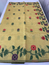Jamdani silk Cotton Saree with thread work  MSJ787