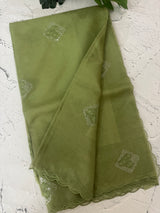 Organza saree with embroidery - MSH375