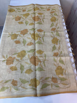 Tissue linen saree MS88651
