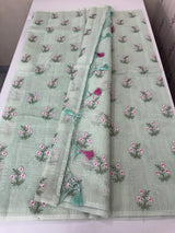 Netkota embriodery saree MS1496 Pastel MintGreen