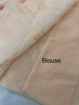 Netkota embriodery saree MSH263 PastelPeach