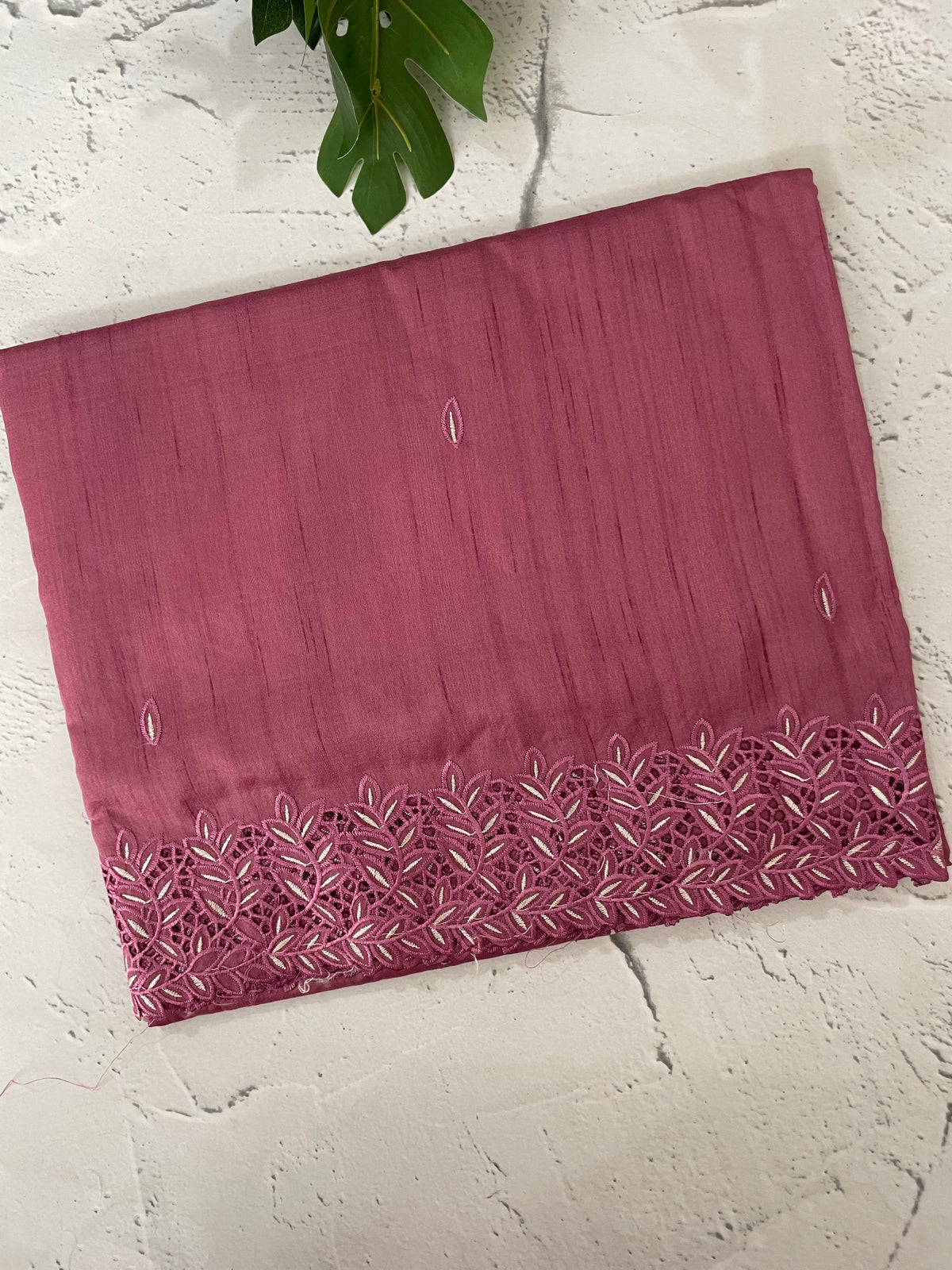 Semi tussar saree with cutwork MSHK566