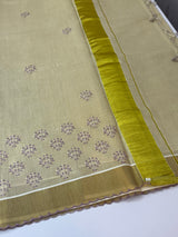 Kerala tissue cotton saree- MSK101- Lavender