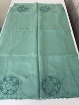 Tussar chanderi cutwork saree MSTC121 GreenBlue