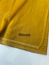 Supernet saree with crochet work and lace border MCJ5433 (V shape Crochet)