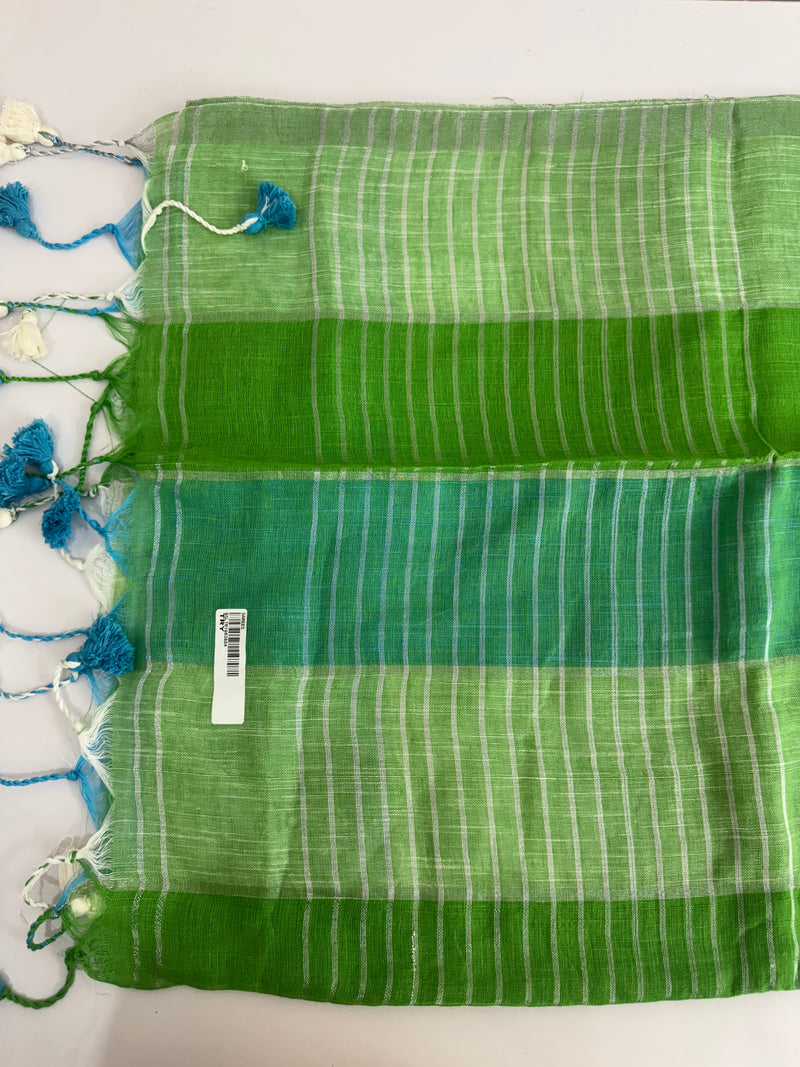 Checks semi Linen Saree MS8654