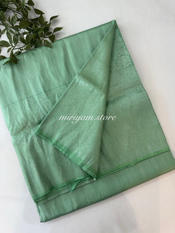 Pastel soft silk Saree - MKP945 MintGreen