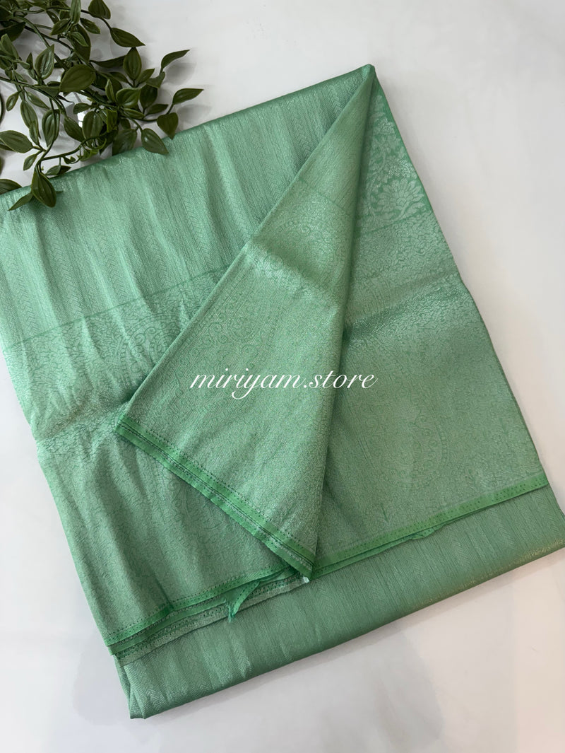 Pastel soft silk Saree - MKP945 MintGreen