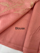 Tussar finish soft silk saree with thread work MTS955