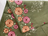 Silky kota embroidery saree MSK4333