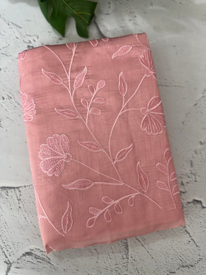 Tussar finish soft silk saree with thread embroidery MTS569