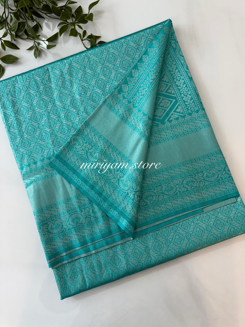 Pastel soft silk Saree - MKP921 GreenishBlue