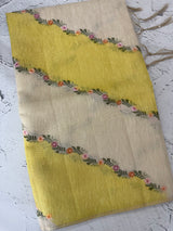 Soft Jute tissue saree with embroidery MJT671