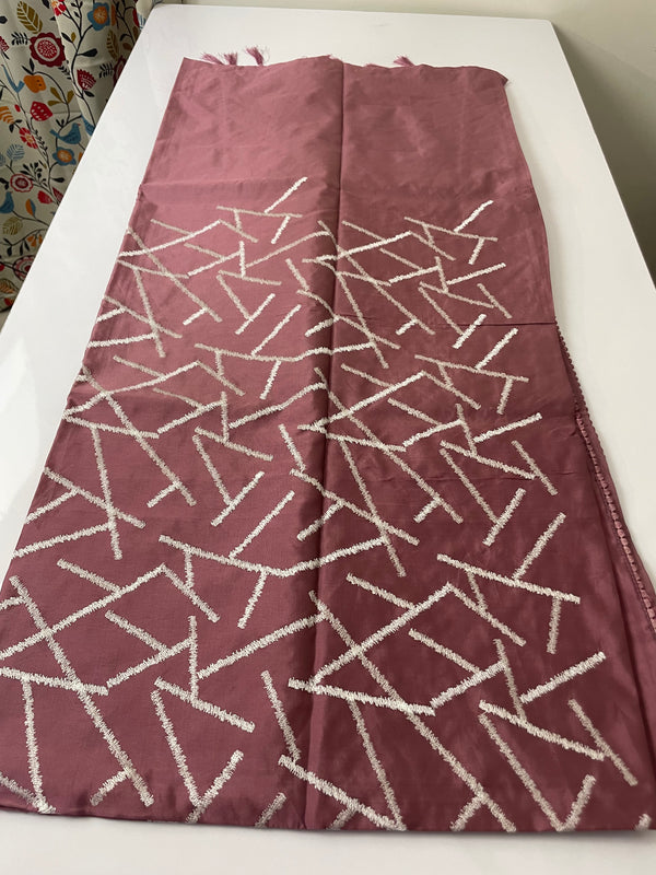Art silk saree with thread work MAS765 - BERRY PINK